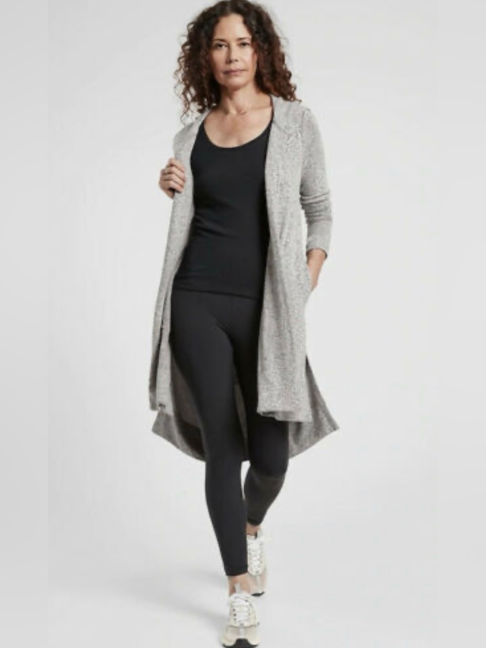 Athleta Harmony Wrap 2.0 Jacket Heather Grey - Size Medium - Like New